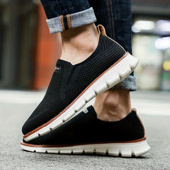 Men's Knitted Breathable Skate Shoes Non Slip Casual Footwear