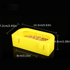 Bird Hanging Feeder Anti-scatter Bowl Automatic Drinking Fountain