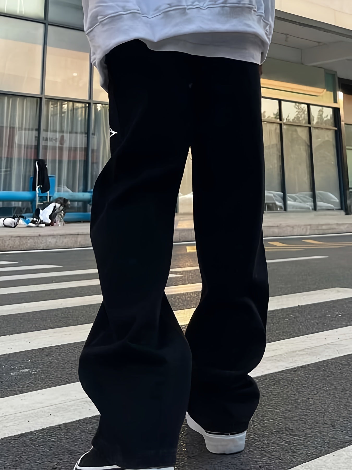 Spider & Web Print Jeans Mens Casual Denim