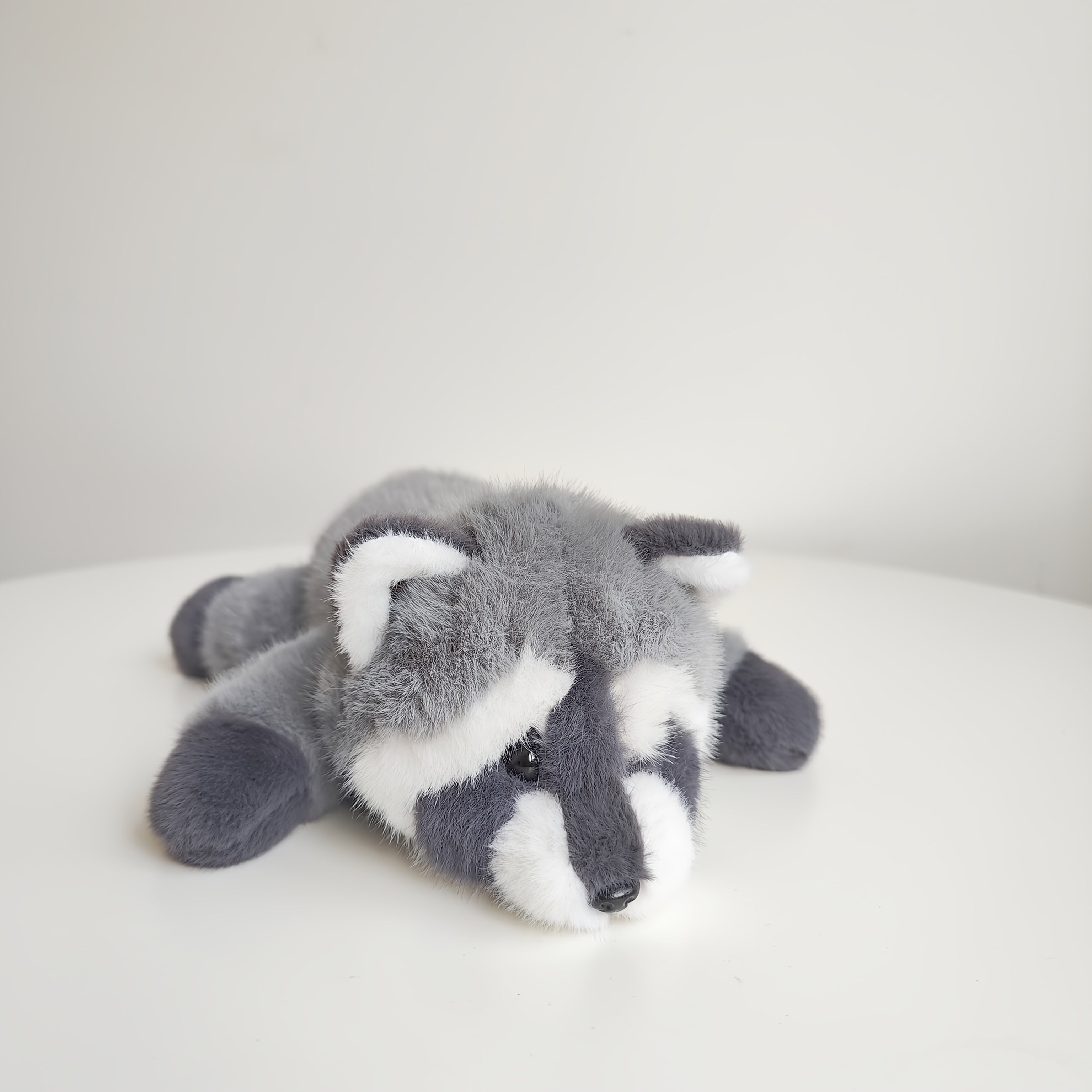 Grey Raccoon Plush Doll Soft Stuffed Animal Toy