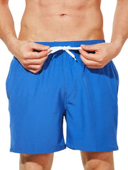 Men's Quick Dry Beach Shorts w/ Drawstring & Pockets