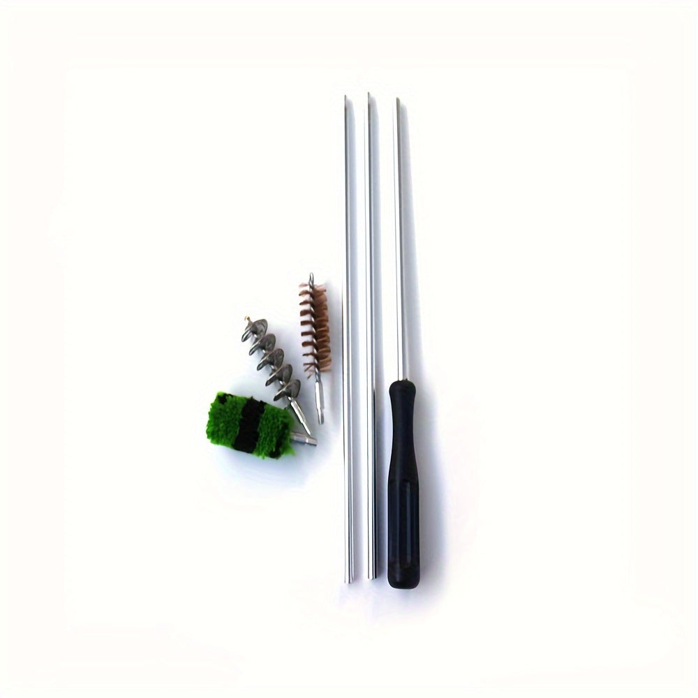 Portable Heavy Duty Cleaning Kit Rod Brass Bristles Brush Set