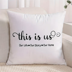 Short Plush Printed Throw Pillow Case Soft & Comfortable