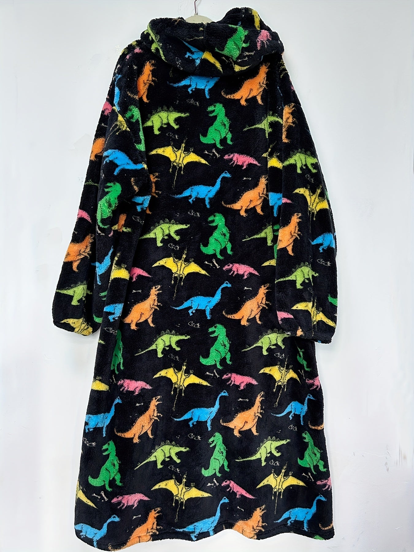 Polar Bear Flannel Nightgown Fleece Hooded Blanket