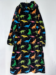 Polar Bear Flannel Nightgown Fleece Hooded Blanket