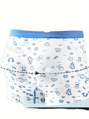 2pcs Boy's Ocean Boxer Briefs Cartoon Print Underwear