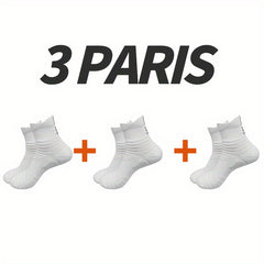 3 Pairs Men's Sport Socks Mesh Comfy Breathable for Training Running