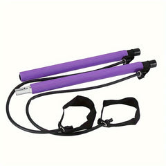 Yoga Pilates Training Bar with Resistance Rope For Full Body Fitness