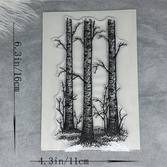 Plant Tree Rubber Stamp for Cards Making DIY Scrapbooking