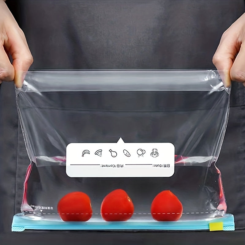 Leakproof Clear Zipper Bags for Food Storage, 20pcs