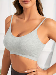 Seamless Criss Cross Sports Bra for Yoga Fitness