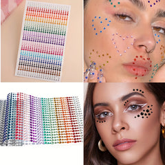 Colorful Rhinestone Stickers Temporary Tattoos For Kids
