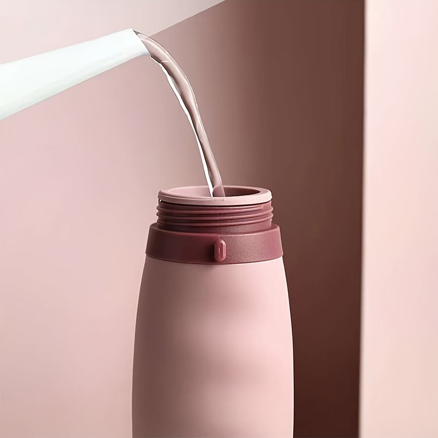 600ml Silicone Foldable Water Cup Sports Fitness Bottle