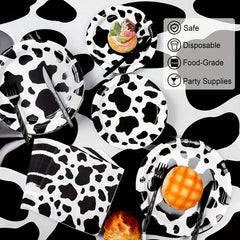 Cow Print Birthday Party Napkins For Farm Theme Parties