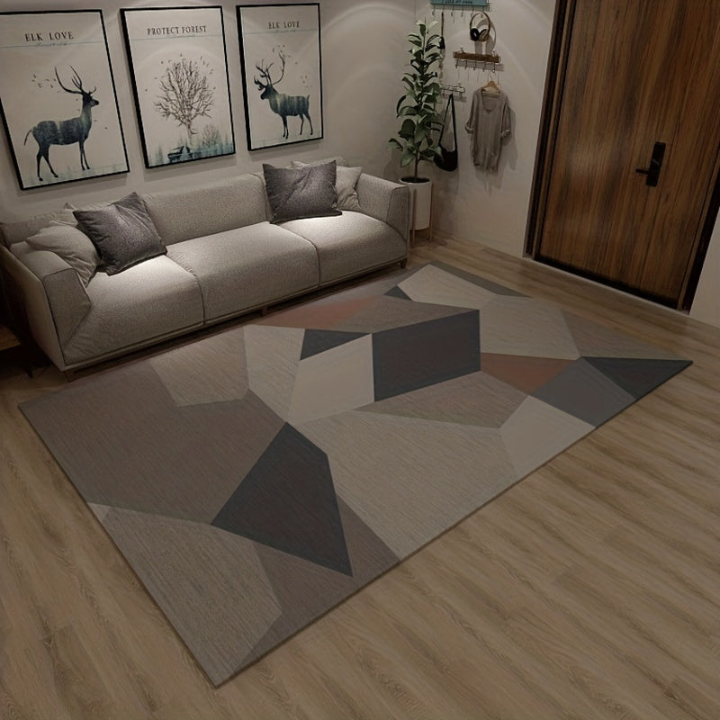 Large Area Rug Crystal Velvet Non-slip Soft Mat Machine Washable Anti-fatigue