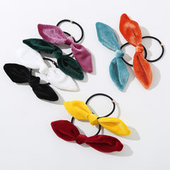 8pcs Minimalist Bow Hair Tie Scrunchie Ponytail Holder