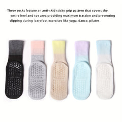 6 Pairs Women's Non-slip Yoga Pilates Socks Comfortable Breathable