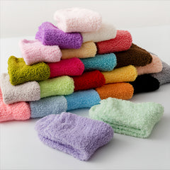 5 Pairs Fuzzy Floor Socks Warm & Comfy