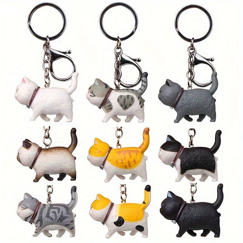 Cute Cat Kitten Keychain Cartoon Purse Pendant Ornament