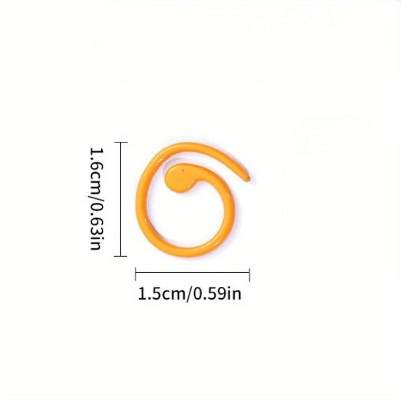 5pcs Crochet Loop Knitting Tools Stitch Marker Metal Paint Counting Circle