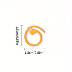 5pcs Crochet Loop Knitting Tools Stitch Marker Metal Paint Counting Circle