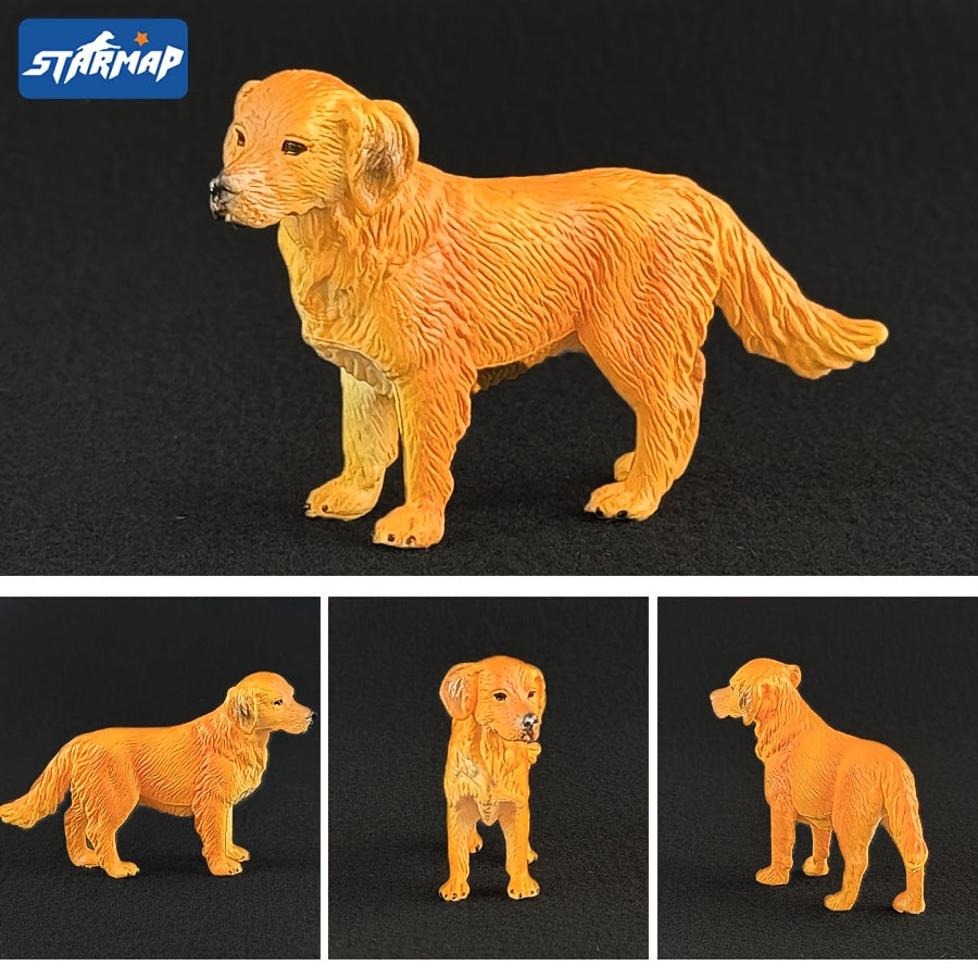 STARMAP Simulation Pet Dog Model Toy Puppy Figurine Desk Ornament Car Decoration