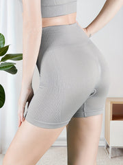 High Waist Yoga Running Sports Shorts Butt Lifting Tummy Control