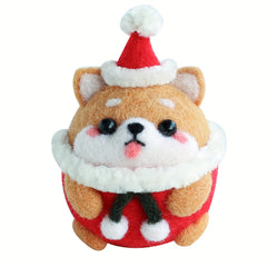 Wool Needle Felting Kit for Beginner Cat and Dog Plush Toys DIY Craft Material