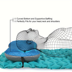 Ultralight Inflatable Camping Pillow Neck Waist Support