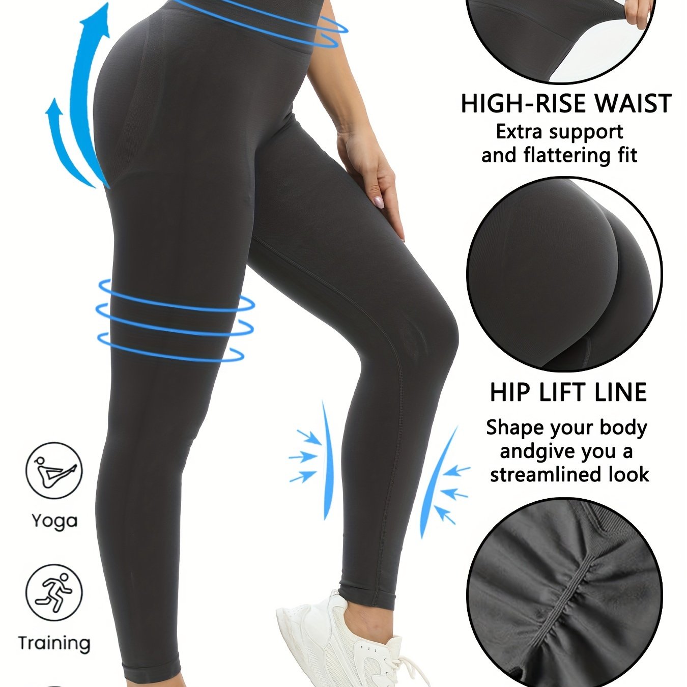 Yoga Workout Pants Running Leggings Butt Lifting Activewear
