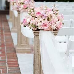 Transparent Tulle Wedding Dress Element Flower Party Decoration Roll
