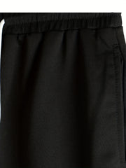 Street Style Stretch Waist Drawstring Joggers Sweatpants