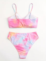 Tie Dye Print Bikini Set