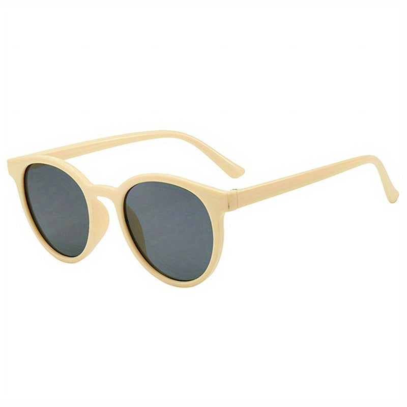 Y2K Round Sunglasses Casual Mirror Lens UV400