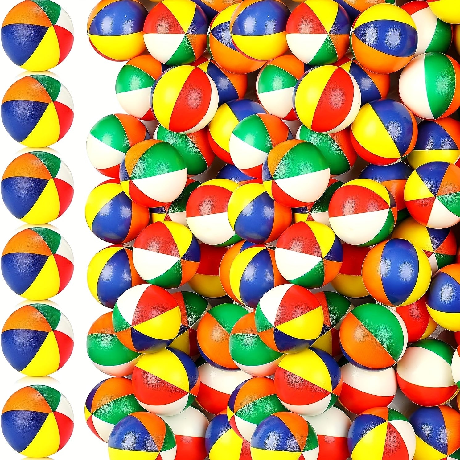 12pcs Sponge Squeeze Balls Stress Relief Fidget Toy Colored TPU Material