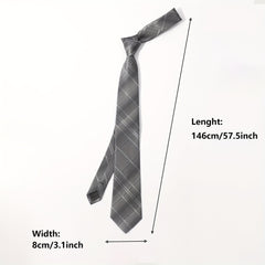 Men's Striped Plaid Suit Fabric Tie