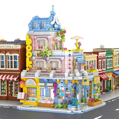 1002pcs Bookshop Building Blocks Set Educational Toy