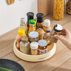 Rotating Storage Rack Kitchen Bedroom Household Seasoning Storage Shelf