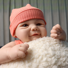 Realistic Silicone Reborn Baby Doll Lifelike Newborn Girl in Pink Outfit