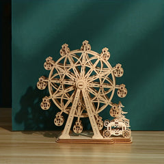DIY Ferris Wheel Wooden Toy Music Box Children Birthday Gift