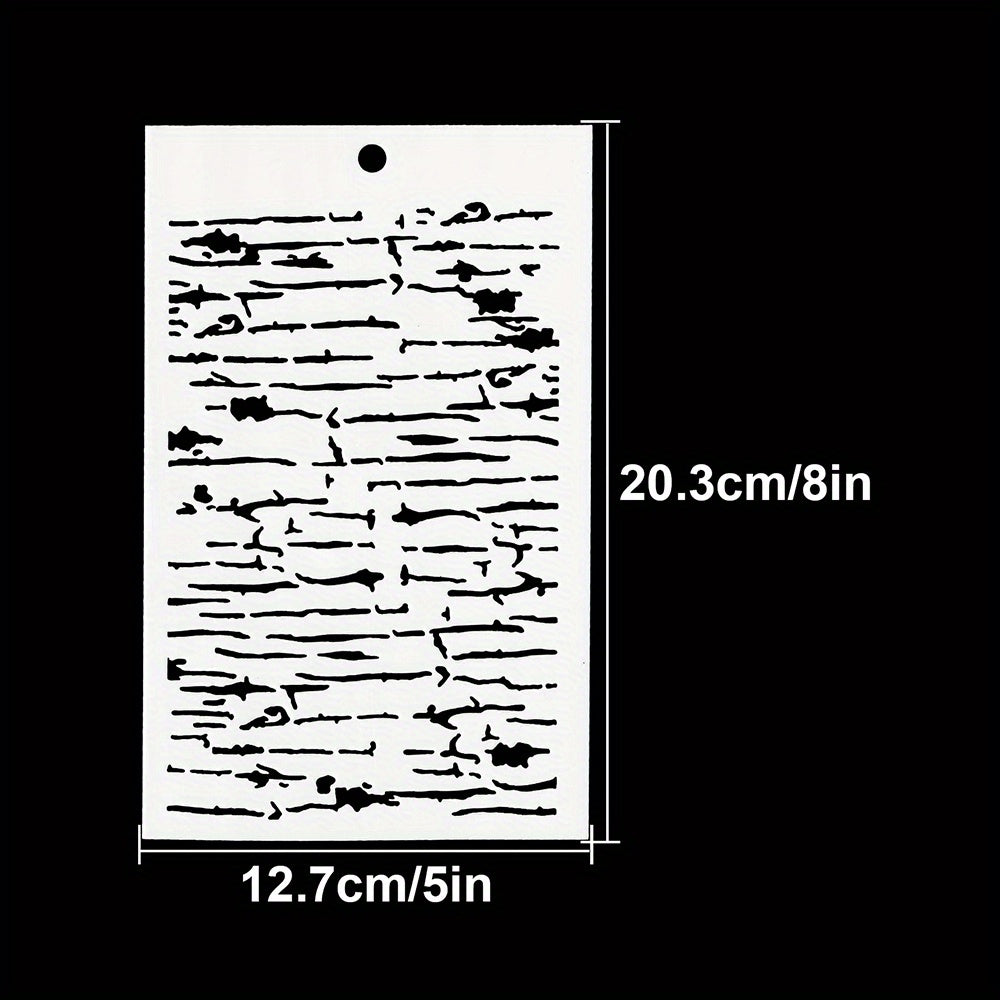 Retro Brown Paper Background Shoe Stencils Graffiti DIY Art Stencils