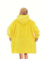 Cartoon Animal Fleece Hooded Wearable Blanket