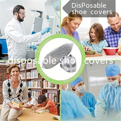 Disposable Non-woven Shoe Covers Anti-slip Waterproof 40pcs