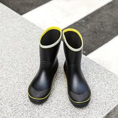 Men Mid Top Rain Boots Wear resistant Waterproof Non slip Rain Shoes