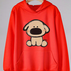 Adorable Puppy Hoodie Girls Comfy Sweatshirt Spring Fall Gift