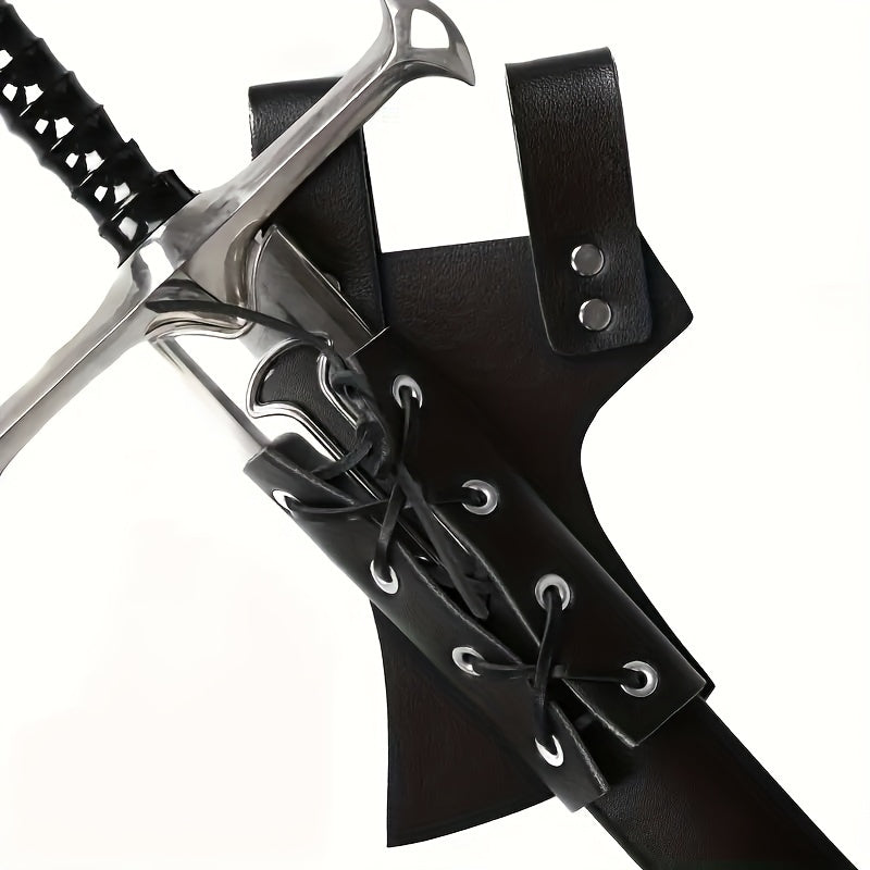 Renaissance Medieval Viking Costume Props PU Leather Belt & Sword Sheath