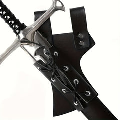 Renaissance Medieval Viking Costume Props PU Leather Belt & Sword Sheath
