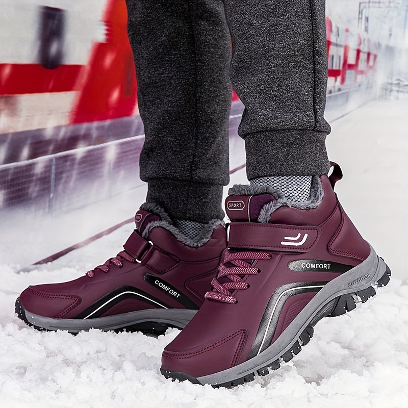 Women's Waterproof Hiking Shoes Winter Warm Non-slip