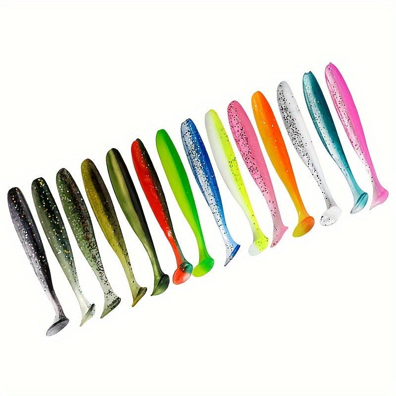 10pcs Soft Swimbaits Paddle Tail Lure for Trout Salmon Fishing Tackle