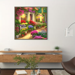 Garden House 5D Diamond Painting Kit DIY Home Wall Decor